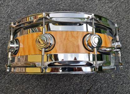 DW Collector's Edge Series Brass/Maple 14x5"