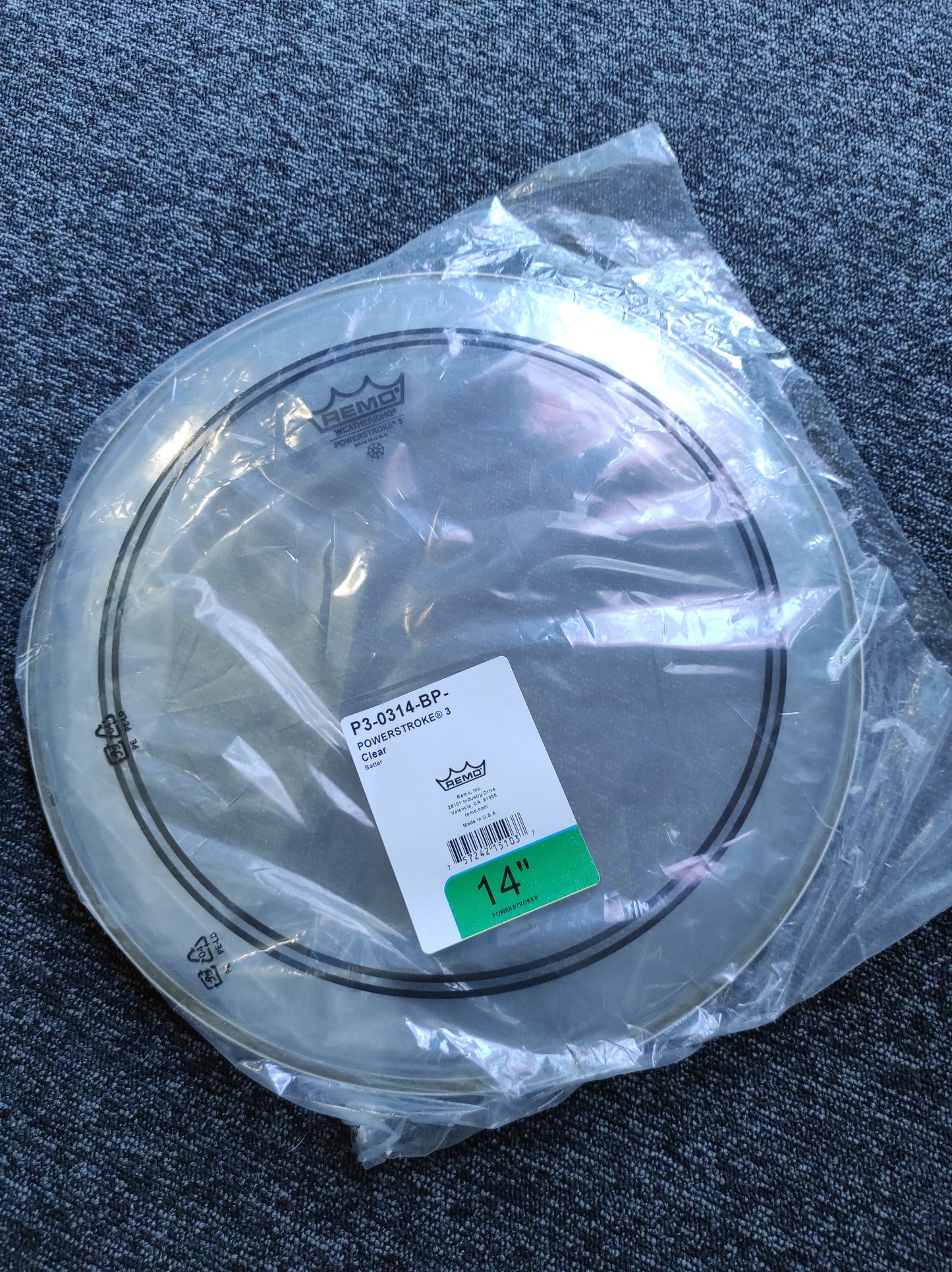 Remo Powerstroke 3 Clear 14" Head