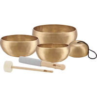 Set di 4 Campane Tibetane in Bronzo, serie "Cosmos"; 250/650/800/1000 gr.