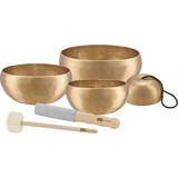 Set di 4 Campane Tibetane in Bronzo, serie "Cosmos"; 250/650/800/1000 gr.